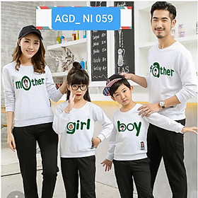 Áo nỉ bông gia đình baby - MÃ AGD059