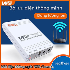 Hình ảnh Bộ lưu điện thông minh UPS cao cấp 3.7v/8800mah hỗ trợ 3 thiết bị cùng lúc thiết ké nhỏ gọn phù hợp cho mọi gia đình, tích điện những lúc cần thiết