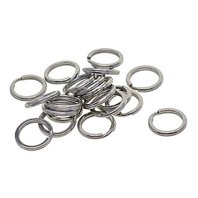 20/50pcs Split Key Rings 0.7x18mm White K Plated Steel Round Split Ring for Car Home Keys Organization Arts & Crafts DIY Jewelry