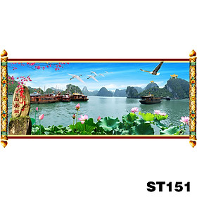 Mua Tranh dán tường 3D decal sơn thủy  non nước hữu tình  Mã số: 151 - 170