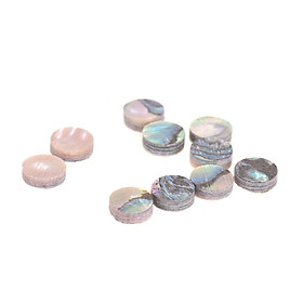 6mm Diameter Fretboard Fingerboard Position Marker Inlay Dots Colorful Abalone Mother of Pearl Shell Pack of 10