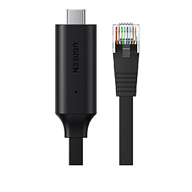 Mua cáp Console RJ45 ra type C màu đen Usb Debug Ugreen 204DB80186CM 1.5M hàng chính hãng