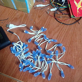 Mua Hót đèn led USB 50 bóng nhiều màu đơn sắc chống nước