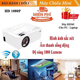 Mua Máy chiếu Mini  Máy chiếu thông minh KAW K435 đa chức năng. Kết nối trực tiếp điện thoại bằng wifi  Siêu nét - 1 ĐỔI 1