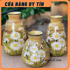 Mua Lọ hoa gốm mộc- Gốm sứ Bát Tràng