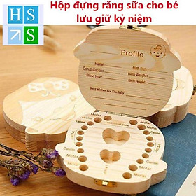 Hộp đựng răng sữa độc đáo hộp gỗ đựng răng sữa cho bé lưu giữ kỷ niệm - NPP HS Shop