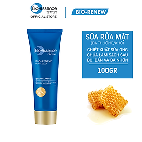 Sữa Rửa Mặt Sữa Ong Chúa + ATP Cho Da Hỗn Hợp Và Dầu Bio-Essence (100g)