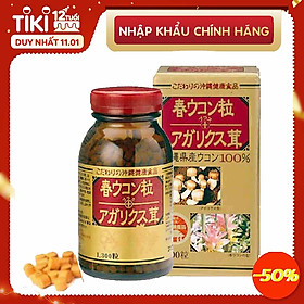 Thực Phẩm Chức Năng Nghệ Mùa Xuân Và Nấm Agaricus Kanehide Bio (1300 viên)