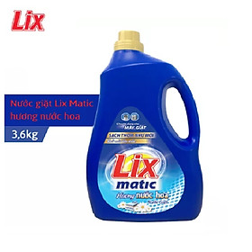 Nước giặt Lix Matic hương nước hoa 3.6Kg NGM40 - Dành cho máy giặt cửa trước
