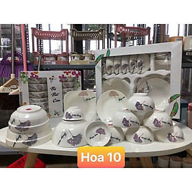 Mua Bộ 11 món -tô sứ kèm đĩa và sáu chén cơm kèm mắm tiêu hàng đẹp