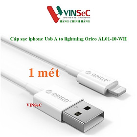 Mua Cáp sạc và truyền dữ liệu ORICO AL01-10-WH cổng USB A ra Light ( 1 mét ) - Hàng Chính Hãng