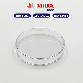 Đĩa Petri nhựa MidaMec 9015 đã tiệt trùng đóng gói 20 cái/bao