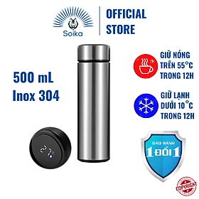 Mua Bình Giữ Nhiệt Thông Minh SOIKA SB02500 Bằng Thép Không Gỉ Inox 304 500ml Nhiều Màu