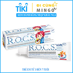 Kem đánh răng R.O.C.S trẻ em vị kem trái cây - Nhập khẩu Nga