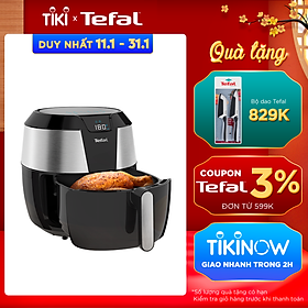 Nồi chiên không dầu vỏ thép Tefal EY701D15 - Dung tích 5.6L Size lớn XXL Công suất 1700W - Hàng...