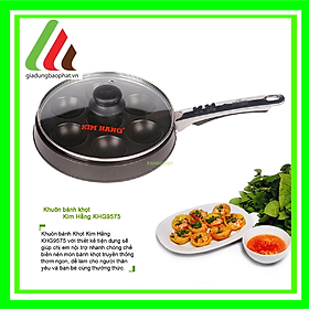 Mua chảo/Khuôn bánh khọt 7 lỗ nắp kính tay cầm dài Kim Hằng tiện dụng sạch sẽ sử dụng dễ dàng