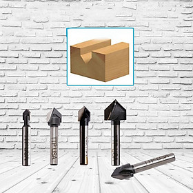 Mũi Phay Alu hình V TTPusa loại SD 1/4"