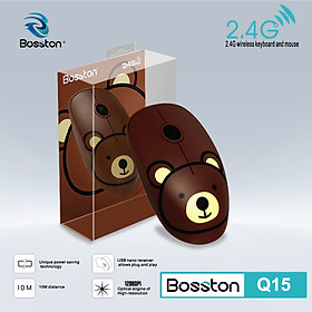 Mua Chuột không dây Wireless nhiều hình thú dễ thương Bosston Q15-HN - Hàng Chính Hãng
