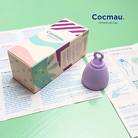 Hình ảnh Cốc nguyệt san Cocmau - vừa vặn nhất với người châu Á - cuống tròn vành ẩn thông minh - 100% silicone y tế nhập từ Đức