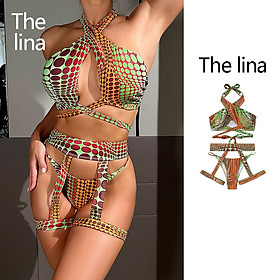 Bộ bikini 2 mảnh màu trơn có mút nâng ngực quyến rũ thời trang cho nữ