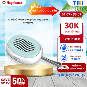 Máy khử khuẩn thực phẩm cầm tay Nagakawa NAG3902 - Công nghệ Hydroxyl - Hàng Chính Hãng