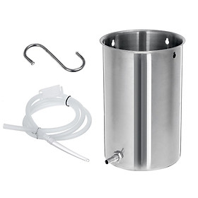 Stainless Steel Enema Bucket Kit Douche 2M Tube Detox Enema Colonic Irrigation