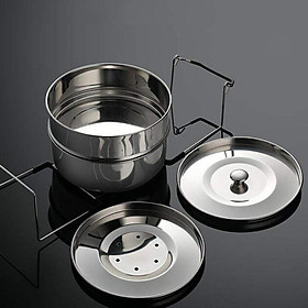 Stackable Steamer Insert Pans Stainless Steel Food Steamer Tools