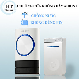 Chuông cửa không dây chống nước, không dùng Pin Aibont cao cấp - Màu Trắng