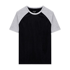 Áo thun cổ tròn nam Leo Vatino raglan phối vai Cotton co giãn 2 chiều tay ngắn APRF01 bộ 3 màu - Regularfit