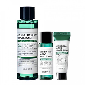 Set Dưỡng Da Làm Giảm Mụn Và Ngăn Ngừa Mụn Some By Mi Toner Edition Kit