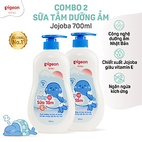 Combo 2 chai Sữa Tắm/Gội Pigeon 700ml - Bao bì mới 2024