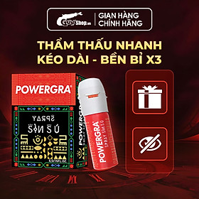 Chai xịt thảo dược 100% khử mùi cho nam Powergra hương sâm - Chai 12ml