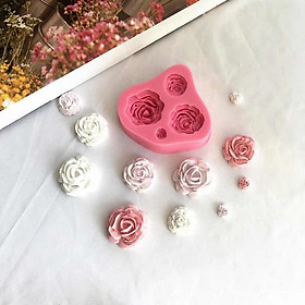 Mua Khuôn silicon 3D 4 hoa hồng