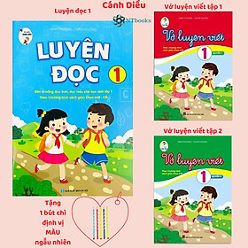 Hình ảnh Sách - Combo luyện đọc 1, luyện viết quyển 1, quyển 2 Cánh diều - Theo chương trình sách giáo khoa mới (3 cuốn)