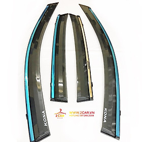 Vè Che Mưa Xe Hyundai Kona 2019-2021, chỉ mạ Crom cao cấp