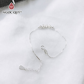 Lắc bạc BTS Ngọc Quý Gemstones