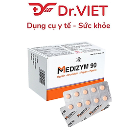 Medizym 90 Viên Uống Enzyme Hỗ Trợ Giảm Viêm Giảm Phù Nề Tan Bầm Tím Hỗ Trợ Phục Hồi Nhanh
