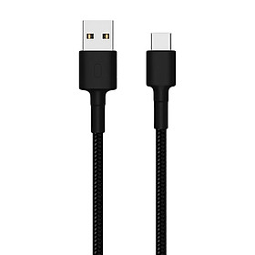 Cáp sạc nhanh Xiaomi MI Braided Cổng Usb to Usb Type C 2A tốc độ 480Mbps dài 100cm - Hàng chính hãng