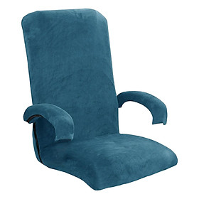 Stretchy Computer Chair Cover with Armrest Covers Polyester for Desk Chair navy