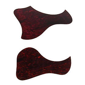 2 Pieces Adhesive PVC Acoustic Guitar Pickguards Anti-scratch Plates Guitar Protector