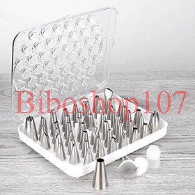 Mua Bộ 52 đui inox kèm chốt + 2 dù bắt bông kem dùng trang trí bánh