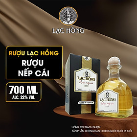[Combo 02 chai] [Dung tích 700ml, 22%] Lạc Hồng rượu nếp cái hoa vàng, rượu nếp, rượu vodka, sản xuất theo phương pháp truyền thống, vị dịu, nhẹ, uống không đau đầu. 