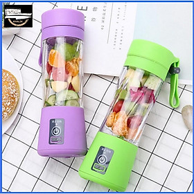 Máy Xay Sinh Tố HM Cầm Tay Mini - Sạc Pin Tích Điện - Loại 6 Lưỡi Dao Cao Cấphh023