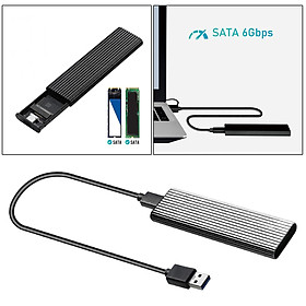 USB 3.0 to  M.2 B Key SSD External Enclosure Case Cover Adapter