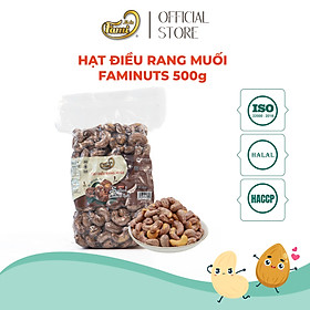 Hạt Điều Rang Muối Vỏ Lụa Fami (500g)