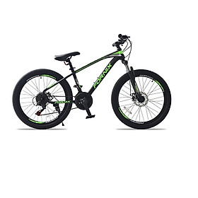 Xe đạp địa hình hiệu FORNIX Racer, vòng bánh 24', màu Đen xanh lá