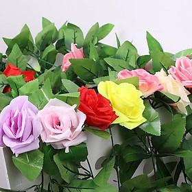 Mua Hoa giả  hoa hồng dây leo trang trí loại 1 tuyệt đẹp HL15