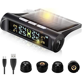 Cảm biến áp suất lốp ô tô TPMS màn hình led màu van ngoài {Bảo hành 3 tháng} - cảm biến áp suất lốp van ngoài TPMS..