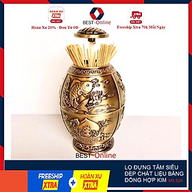 Mua LỌ ĐỰNG TĂM SIÊU ĐEP CHẤT LIỆU BẰNG ĐỒNG HỢP KIM CAO CẤP TỰ ĐỘNG RA