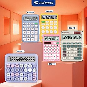 Máy tính cầm tay văn phòng để bàn Thiên Long Flexio - máy tính mini 12 số, phù hợp tính toán, bảo hành chính hãng